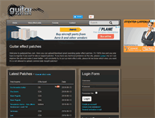 Tablet Screenshot of guitarpatches.com